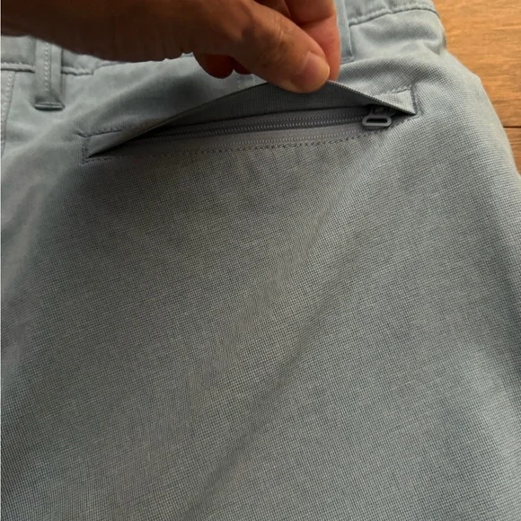 7 Diamonds Dynamic Performance Shorts Mens 30 Light Blue Chino Stretch Golf - Picture 4 of 10